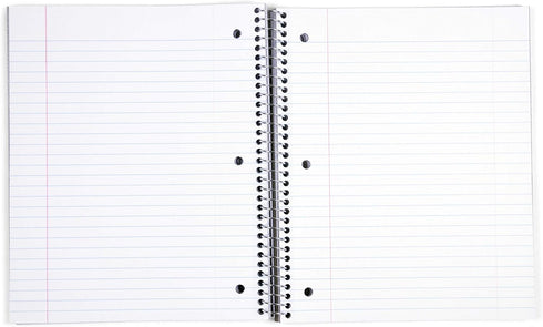 Mintra Office Durable Spiral Notebooks – 3 Subject, Lavender, Sage Green, Salmon, Wide Ruled, 3 Pack