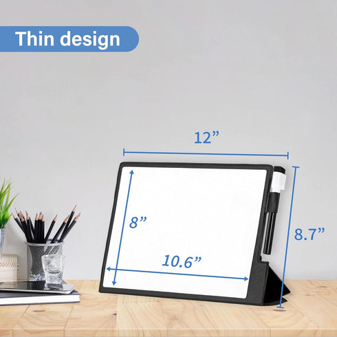 Portable Dry Erase Board, Magnetic Whiteboard MWB01, 12" x 17", for Office and School