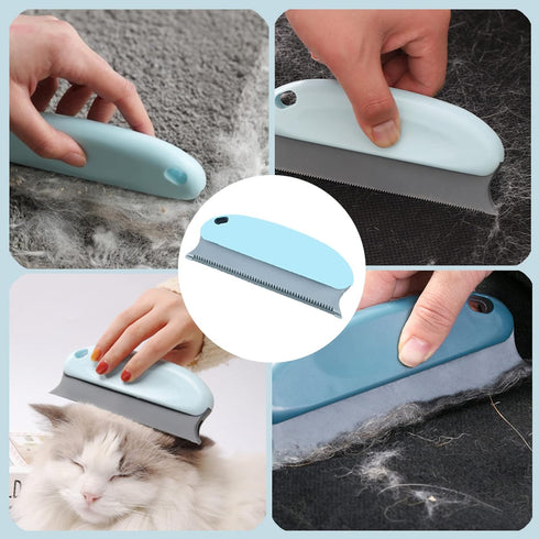 Lint Remover Pro Fabric Shaver, Reusable Dog Hair Carpet Scraper for Clothes Sweater Woven Coat (Green)