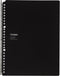 Kokuyo Campus Smart Ring Binder - B5 Black Notebook Up to 25 Sheets, 26 Holes, Japan Import