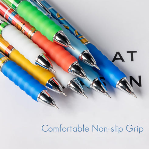 Gel Pens 0.5mm Fine Point Black Ink Retractable Cute Pens for Smooth Writing (12-count) School Office Supplies