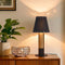 Sionfungluxx Black and Gold Table Lamp, small table lamp for bedroom, Modern Mini