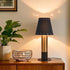 Sionfungluxx Black and Gold Table Lamp, small table lamp for bedroom, Modern Mini