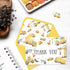 50Pcs 4 6 Inch FYSUIMU Construction Thank You Cards Greeting Cards with Envelopes Stickers Yellow Gray Dump Truck