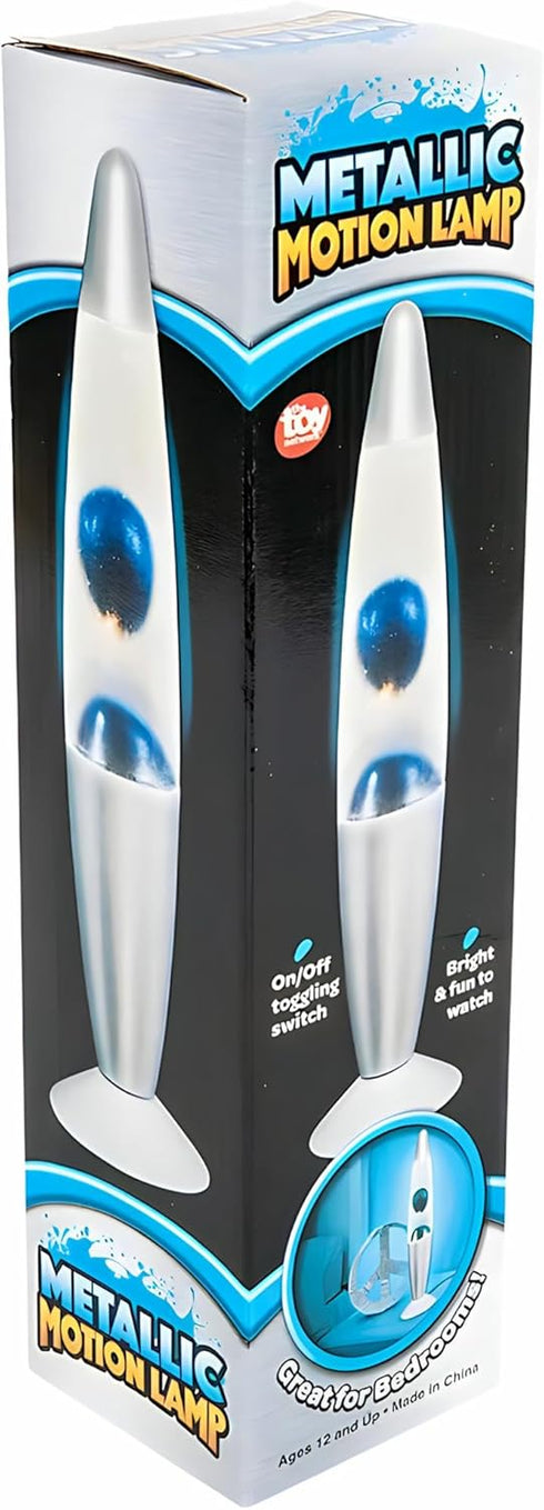 13.5" Rhode Island Novelty Blue Metallic Wax Motion Lamp