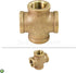 Suply Giant CSDS0034 3/4'' Lead-Free Brass Four Way Cross Fitting with Female Threaded Branches for 125 LB Applications