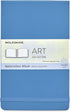 Moleskine Art Watercolor Album, Large, Plain, Hard Cover, Cornflower Blue (5 x 8.25)