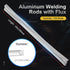 100 Rods Aluminum Welding Rod, NO NEED Flux, 1/13, Aluminum Repair, Brazing Aluminum (13" Length)