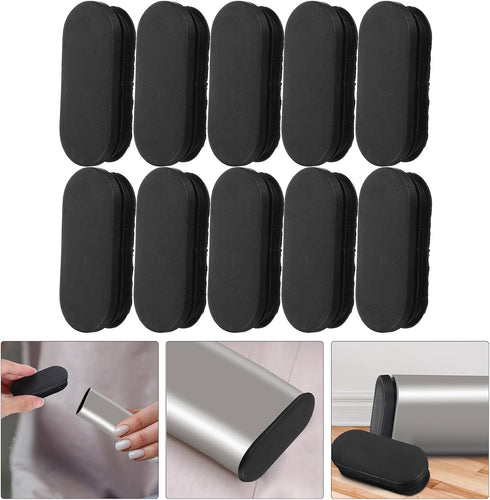 20pcs 30x70mm Balacoo Oval Chair Leg End Caps Floor Protectors Plastic Covers for Patio and Indoor Tables Chairs Oval