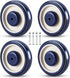 4 Pack Shopping Cart Replacement Wheels Kit 5-inch Diameter Wheels with Axles