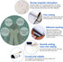 Magnetic White Board Paper, 40"x 20" Dry Erase Board Set for Wall with Marker, Eraser, and Magnets for Office