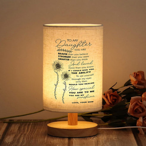 WSYEAR Mother Daughter Gift Table Lamp, Gifts for Daughter from Mom for Birthday Anniversary Wedding