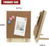 Desktop Cork Board, 10'' x 8'' Bulletin Board Message Board with 12 PCS Push Pins, Decorative Pin Board Perfect for Home School Office Décor by SELECTOP