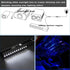 96pcs*0.04in*9.8ft Kit,12 20 AMKI Pure White Meteor Shooting Stars Effect Fiber Optic Lights Holes LED MeteorLight