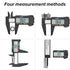 Electronic Digital Caliper, Plastic Vernier Measuring Tool with Extra Large LCD Screen, 0-6 Inch/150 mm