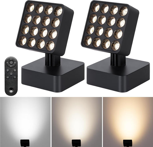 12V LED Indoor Plant Spotlight, Adjustable Angle Floor lamp with Remote dimming,