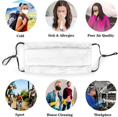 TXSDCCY Fashion Face Mask With Filter Pocket,Washable Face Bandanas Balaclava Reusable Fabric Mask For Men Women