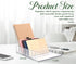 XUWAIDSGN Large Acrylic Cash Organizer - 8 Section Clear Money Budget Tray, Plastic Divider Bill Storage Holder (Clear)