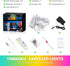Wisada IP67 (50 RGB IC Outdoor String Lights, Permanent Outdoor Lights for House with Remote, DIY via App for Music