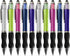 MiSiBao 14 Pack Ballpoint Writing Pens (10 Count + 4 Refills) Black Ink Stylus Tips 1mm Medium Point for iPads