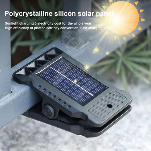 Generic Setup Solar Clip Lights Motion Activated Outdoor Fixtures, Patio Fence Clip-On Solar Lamps | Weatherproof