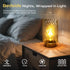 Dimming LUSHARBOR Battery Operated Lamp with Timer, Stepless Bedside Table Lamp Battery Powered Cordless Lamp for Home