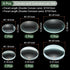 YOKIVE 6 Pcs Double Lens, Clear Glass Optical Lenses, 5/10cm Focal Length for Telescope and Photography