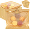 400 PCS Heat Seal Bakery Bags with Window 7.5 x 7.1 Inch