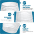 Kisangel Paper Floor Lamp Shade Replacement, Modern Tall Paper Lampshade for Living Room Bedroom, White Standing Lamp