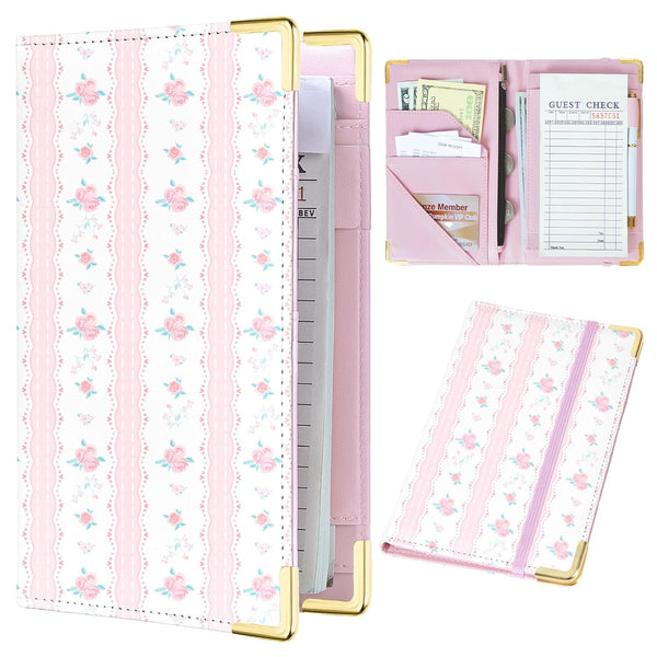 Bienbee Server Book, Waitress Book Server Books for Waitress Waiter with Money