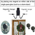 2-Pack Magnetic Wreath Hanger, Place One Magnet on Either Side of Glass or Use Separately on Metal Steel Door