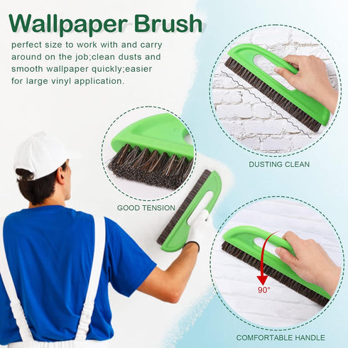 WRAPXPERT Wallpaper Smoothing Tools,Wallpaper Tool Kit with Squeegee Smoother,Seam Roller,Wallpaper Brush for Wallpaper Hanging,Contact Paper,Vinyl Application,Wallpaper Paste by WRAPXPERT