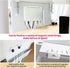 Desk Side Storage, No Drill Steel Hanging Organizer, Laptop Holder for Office & Home (White)