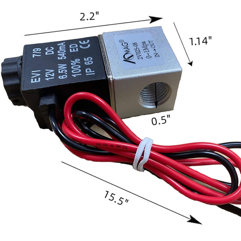 1/4inch DC 12V 2 Way Normally Closed Electric Solenoid Air Valve
