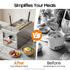 Jiabailie 2 Cooker,2500W Commercial 2 Holes Noodle Cooking Machine,Electric Pasta Spaghetti Noodles Pasta Boiler,Pasta