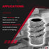 E-Z LOK Knife Threaded Insert for Soft Wood, Zinc Hex-Flush Thread Inserts, Pack of 100