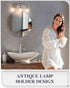 3-Light E26 Hallway(Bulb Vanity Light Fixture, Modern Brushed Nickel Wall Sconce Light Fixture, Industrial Bathroom