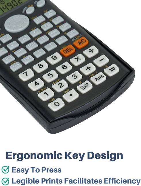 Mr. Pen Scientific Calculator, Solar Power, 2 Line, Fraction, Statistics, College, High School Calculator