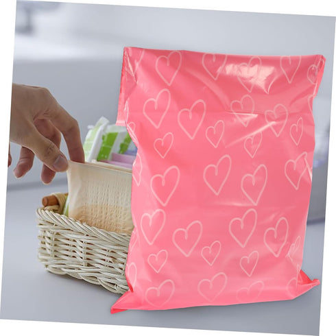 100pcs Packaging Healeved Sanitary Bags for Women Pink Feminine Pads Disposable Menstrual Pouches Leak Lightweight
