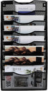 EasyPAG 8-Tier Wall File Organizer Hanging Holder for Papers, Folders, Files, Clipboard, Magazine Organization, Black
