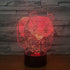 DAGIJIRD 7 3D Color Change Cute Panda Acrylic Board Night Light LED Desk Lamp Touch Switch Room Decor Gift
