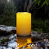 Homemory Large Solar Candles Outdoor Waterproof, 4"x6", Dusk to Dawn, Solar Powered