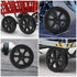 4pcs Veemoon Heavy Duty Plastic Shopping Cart Replacement Wheels for Grocery Utility Trolley Laundry Rolling Cart