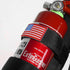 Adjustable Roll Bar Fire Extinguisher Mount Holder for 3 lb Jeep Wrangler Unlimited, Black with USA Flag
