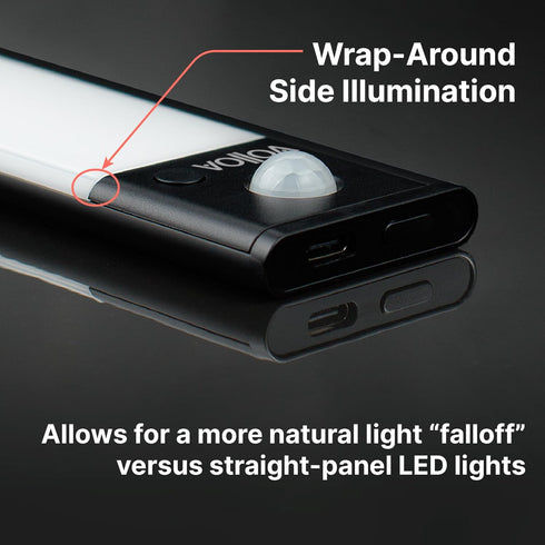 Volloa 3 9.17in, Compact, Versatile, Rechargeable LED Light Module - Aluminum Housing, Motion & Light Sensor