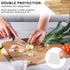 Fukaisu 16pcs 1.6in Anti-Slip Cutting Board Feet, Non-Slip Square Self-Adhesive Silicone Pads, Reusable Washable Rubber