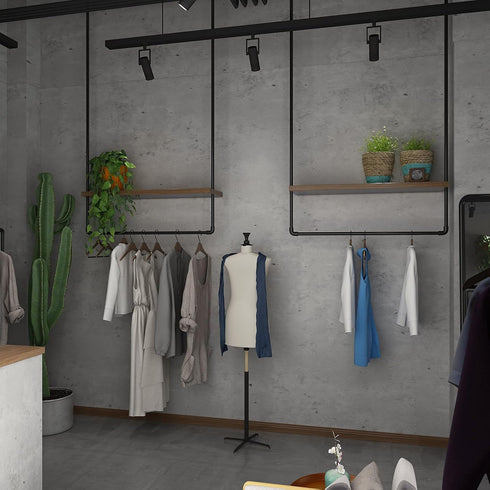 12x118 inch Light Grey Concrete Wallpaper, Peel and Stick Cement Contact Paper for Modern Industrial Style Decorative