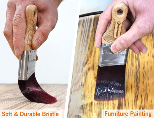 ROLLINGDOG 2 Inch Angled Paint Brush for Walls, Furniture, Trim, and Detail Painting