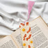 ZEYARUIBO Fried Egg & Bacon Wood Bookmark Vintage Fun Cartoon Patterns with Tassels Suitable for Book Lovers