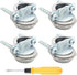 4 Pcs Zinc Clamp Type Cable Connectors, 3/4 Inch Clamp Fittings for Metallic Conduit Protect Cables